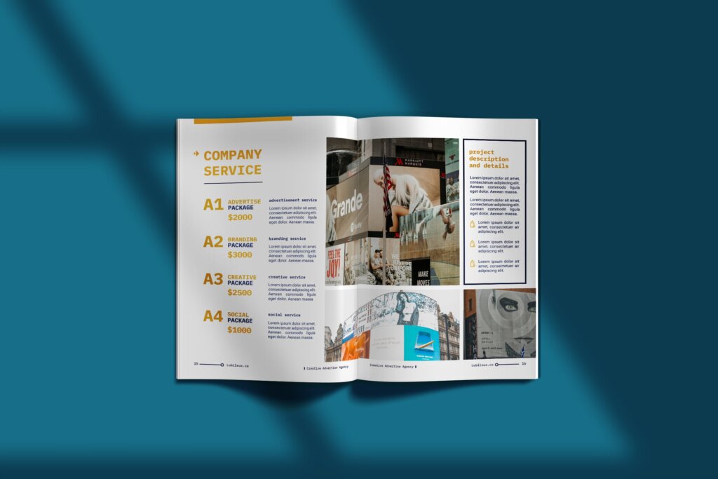 创意代理公司简介/方案宣传册设计模板素材下载Creative Agency Company Profile插图4