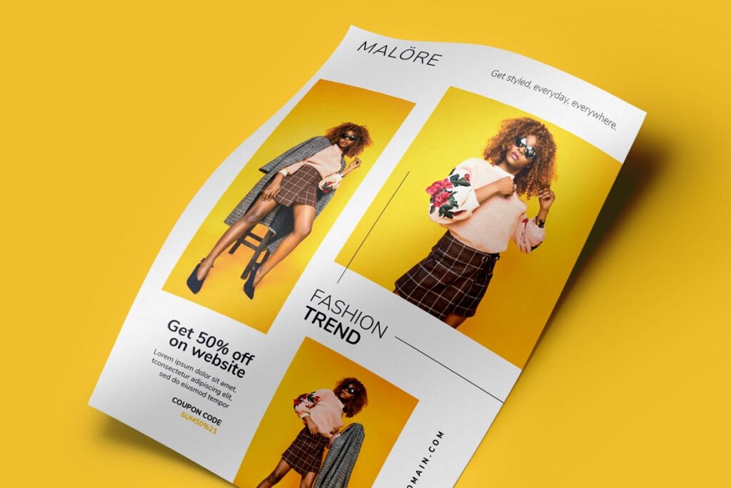 女性时尚服装企业传单海报模板素材下载NU4PRN插图4