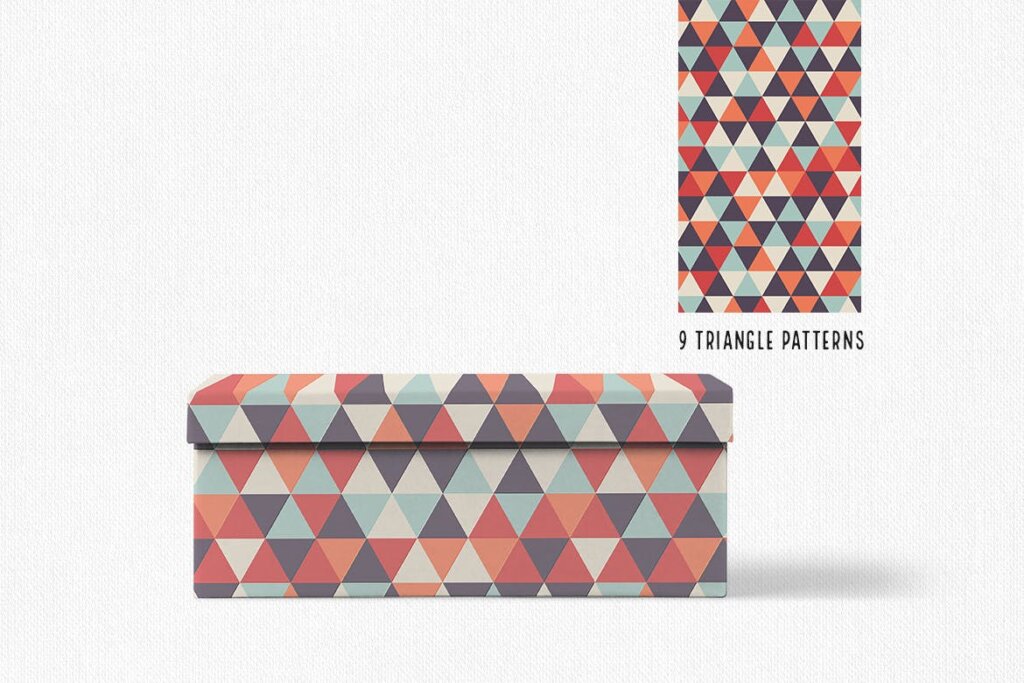 三角形平面构成图形图案纹理素材/品牌购物几何图形肌理图形纹理素材Triangle Patterns插图4