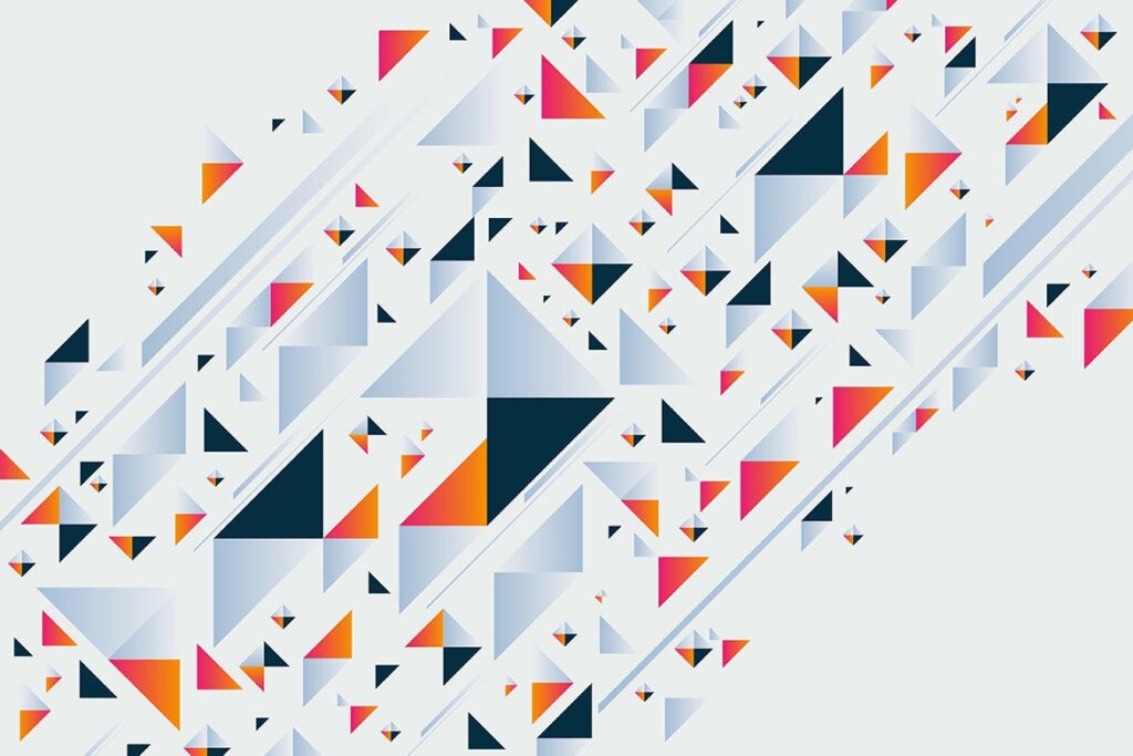 几何色块装饰图案纹理素材/书籍封面色块装饰图案纹理素材Abstract Triangle Shapes Backgrounds插图5