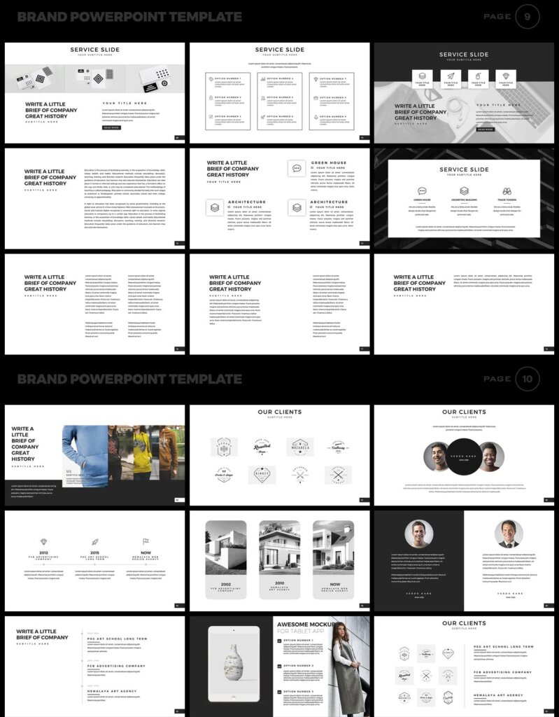 美食品牌幻灯片PPT模板素材下载Brand PowerPoint Presentation Template插图5