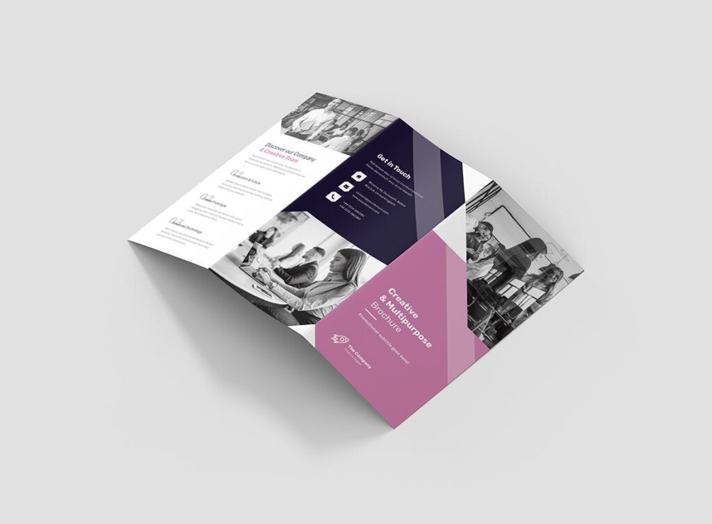 企业营销产品介绍海报传单模板素材下载Brochure Creative Multipurpose Tri Fold插图4