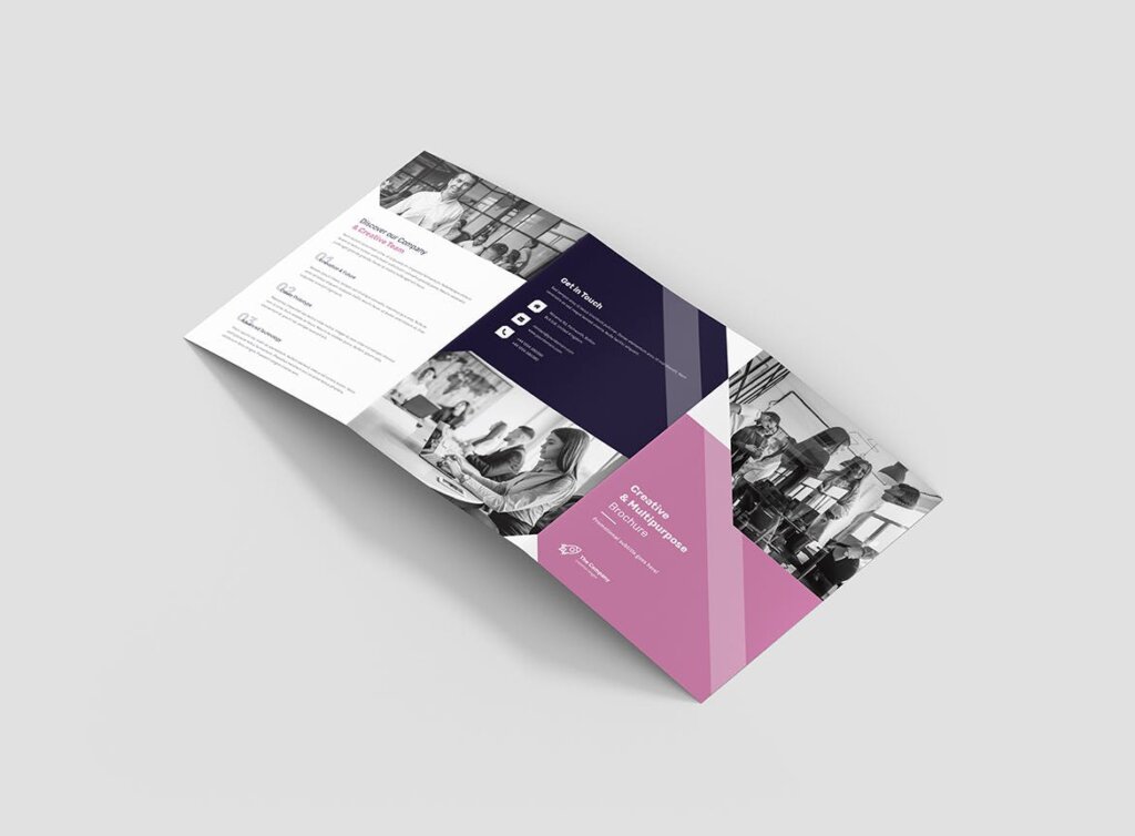 创意企业介绍三折页模板素材下载Brochure Creative Multipurpose Tri Fold A5插图5