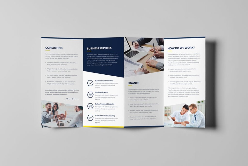 吉荣产品宣传手册模板素材下载Brochure Finance and Business 4 Fold插图5