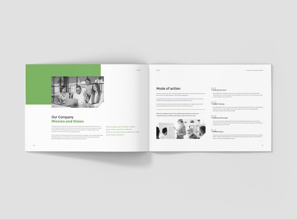 创意机构商业营销海报传单模版素材下载Creative Multipurpose Company Profile Landscape插图4