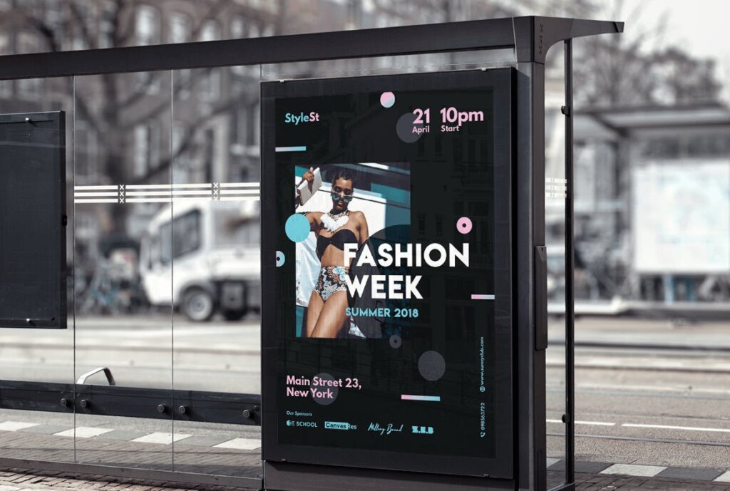 时尚风格海报传单/周末海报传单模板素材下载Fashion Week Poster插图5