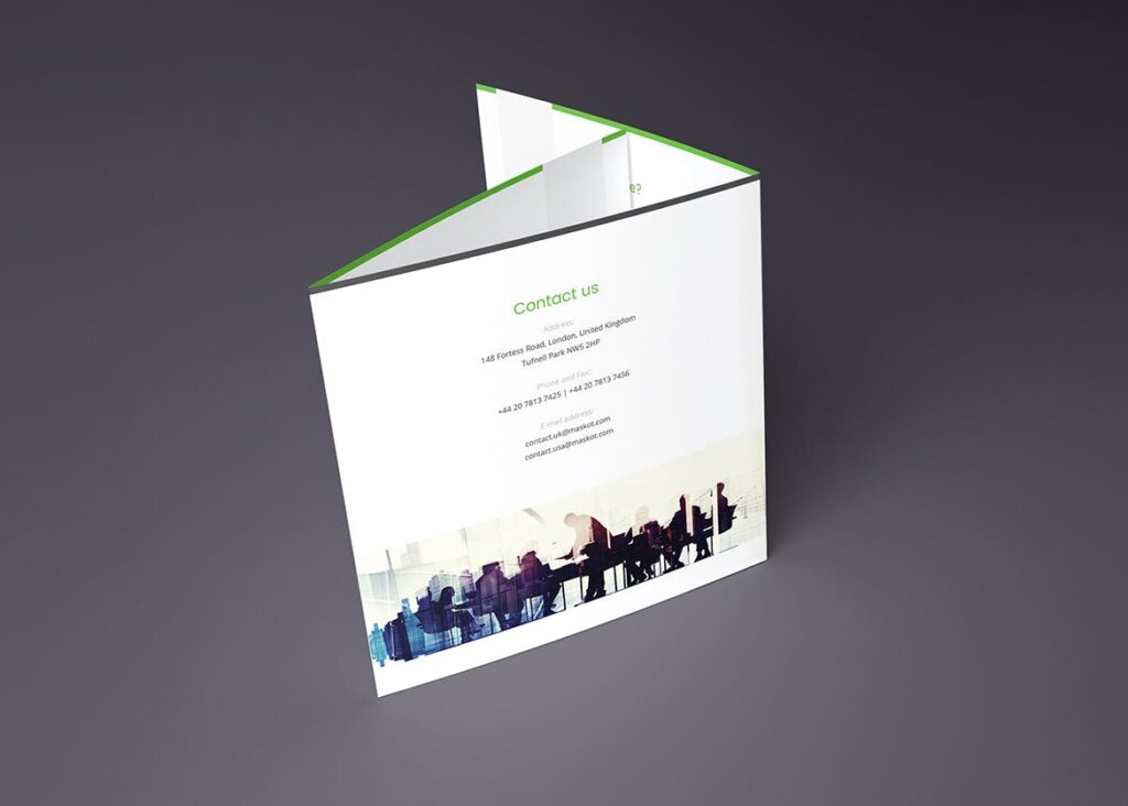 餐馆或房地产市场营销折页模版素材下载Maskot Business and Corporate Brochure Tri Fold插图5