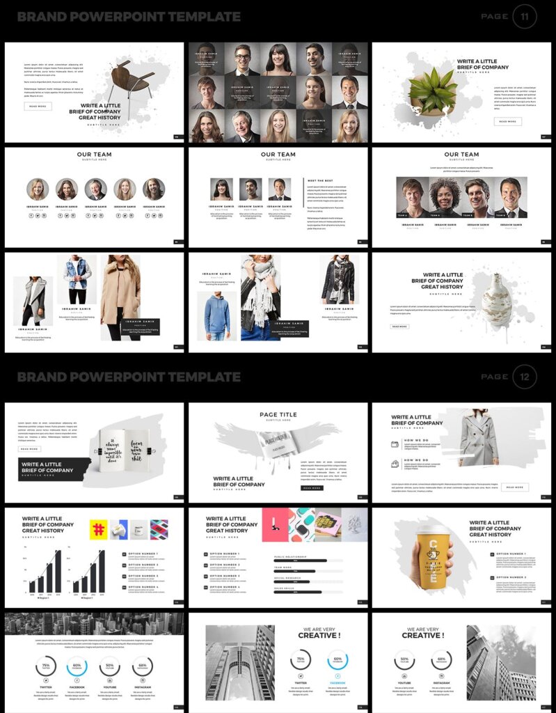 美食品牌幻灯片PPT模板素材下载Brand PowerPoint Presentation Template插图6