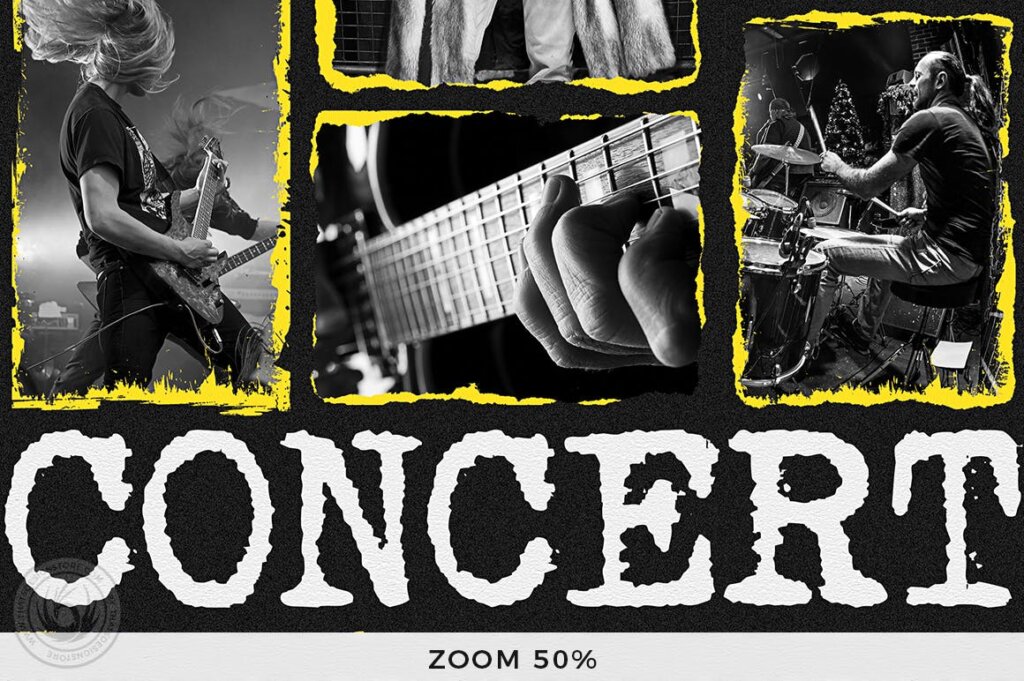 超燃音乐摇滚演唱会现场传单Live Concert Flyer Template V15插图4