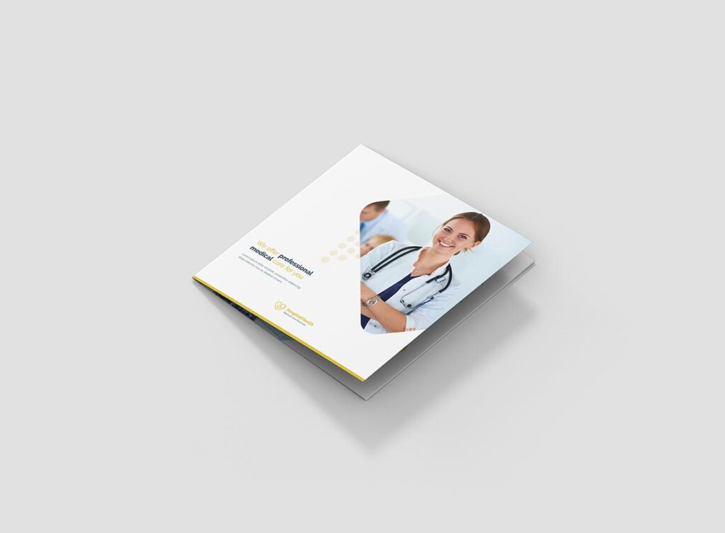 医疗健康护理产品介绍手册模板素材下载Brochure Hospital Tri Fold Square插图7