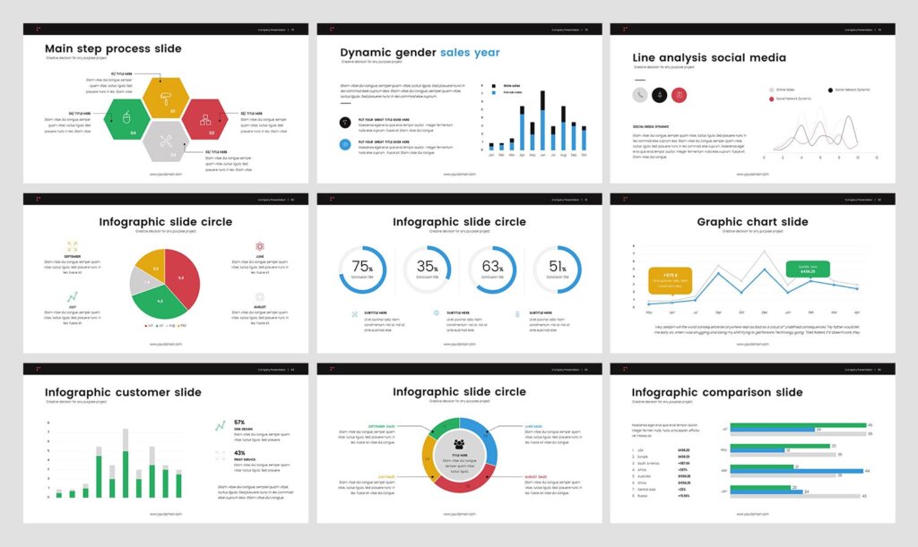 企业商务概念主题演讲企业多用商务ppt模板Business Presentation  QQ9P2K插图8