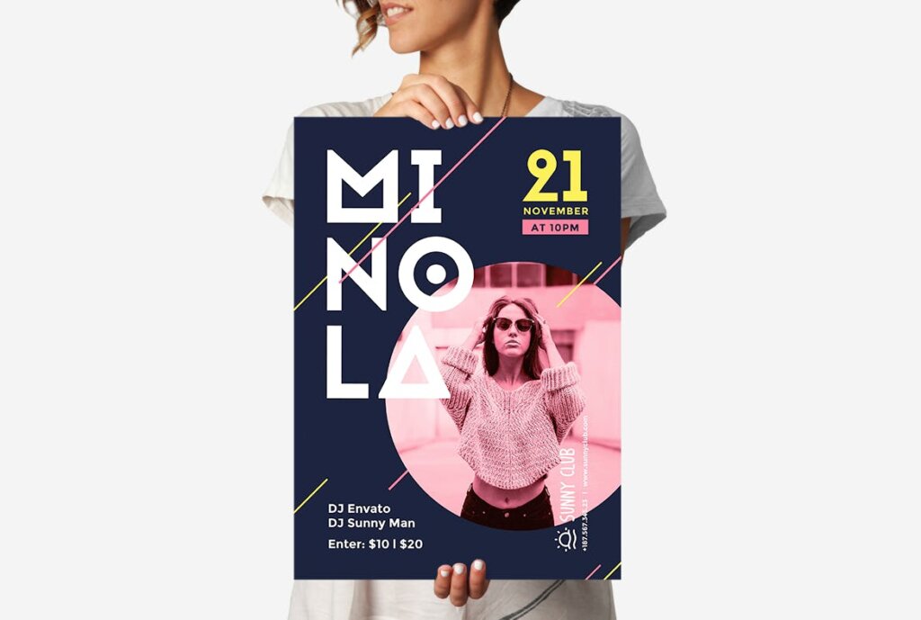 现代街舞风格海报传单模板素材下载DJ Minola Party Flyer Poster插图8