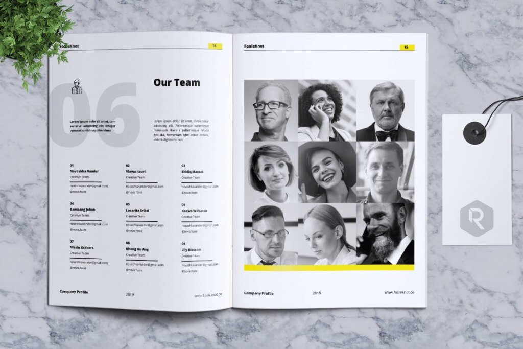 公司简介传单小册子海报模板素材下载FOXIEKNOT Company Profile Brochure插图7
