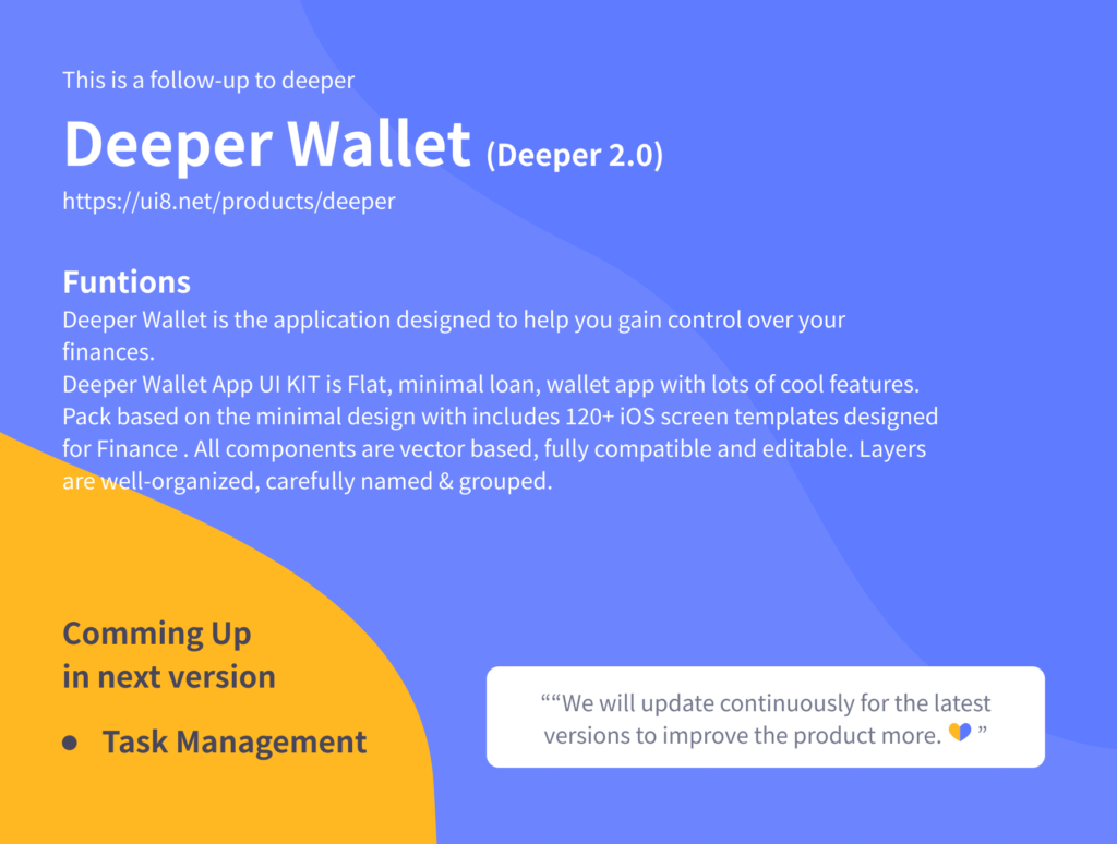 金融钱包应用UI工具包素材Deeper – Wallet – Finance App UI Kit插图2