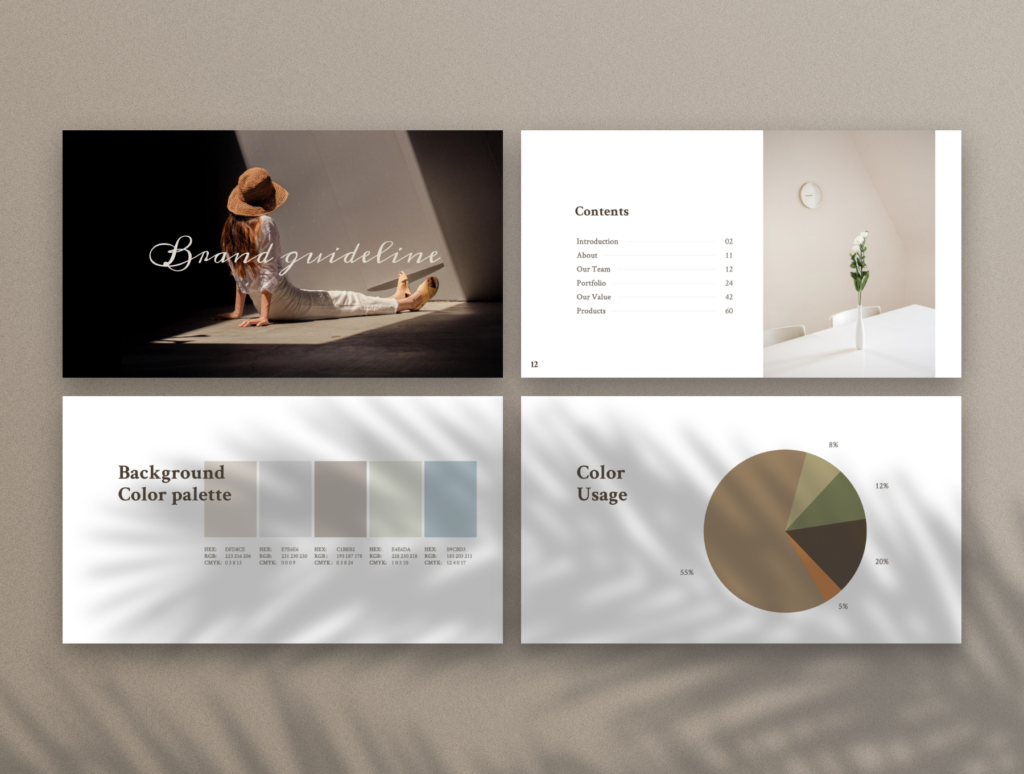 品牌指南介绍类幻灯片PPT模板素材下载 MERYLIN – Powerpoint Brand Guidelines插图5