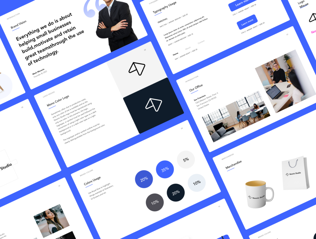 品牌书籍和风格指南演示模板素材下载Noonic – Brand Identity & Style Guide插图5