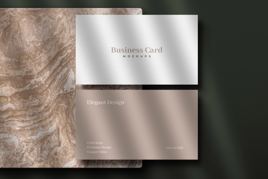 企业商务高级名片样机模型素材下载8 Premium Business Card Mockups插图