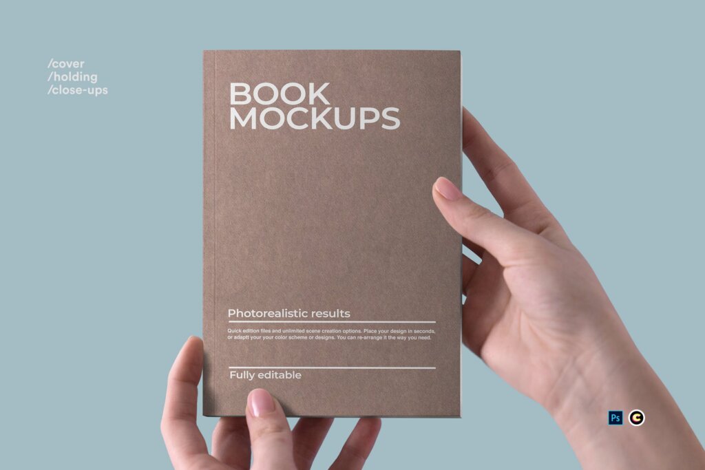 精装平装书高端书籍模型工具包素材下载Book Mockups X4E2JVE