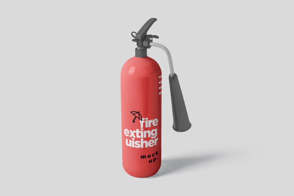 高端灭火器模型样机素材下载Fire Extinguisher Mockup Set