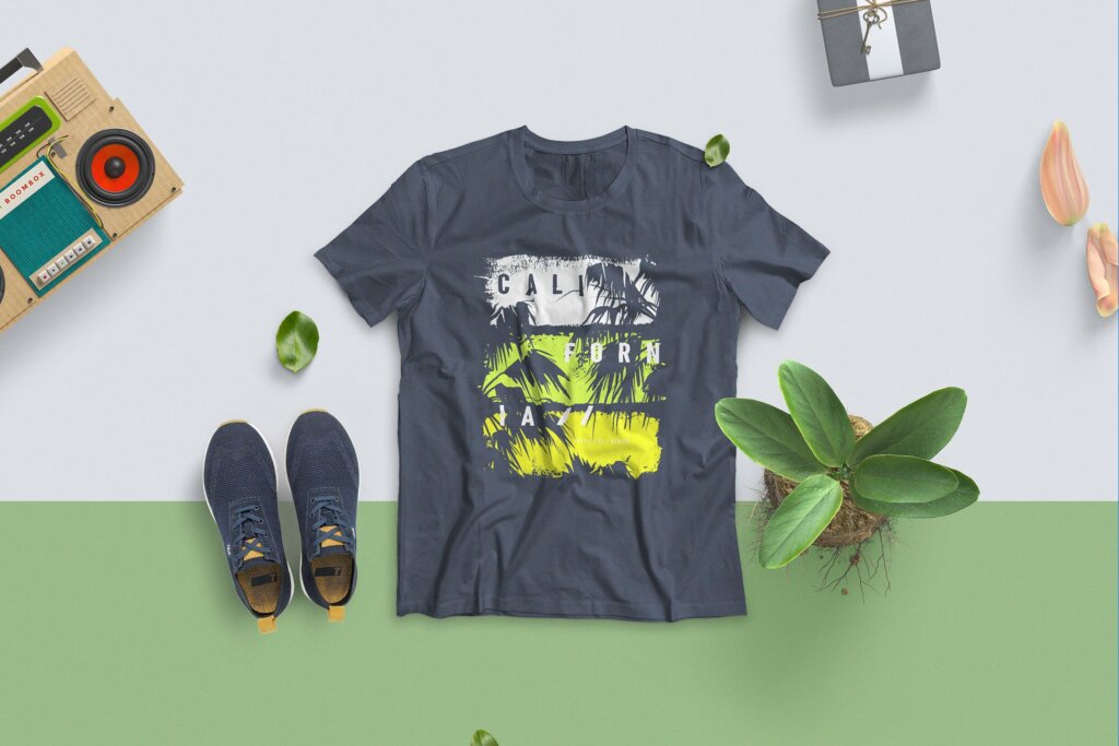 男士T恤/企业文化衫素材样机素材T Shirt Mockup 14