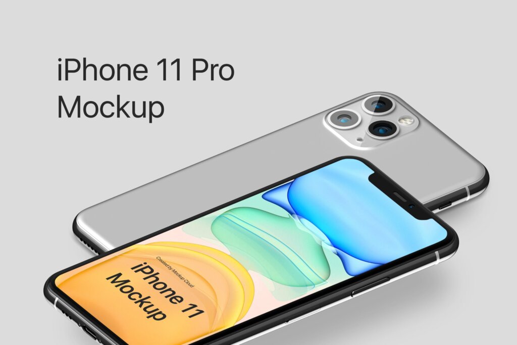 iPhone 11 Pro Max样机设备工具包素材模板下载iPhone 11 Pro Mockup Kit插图