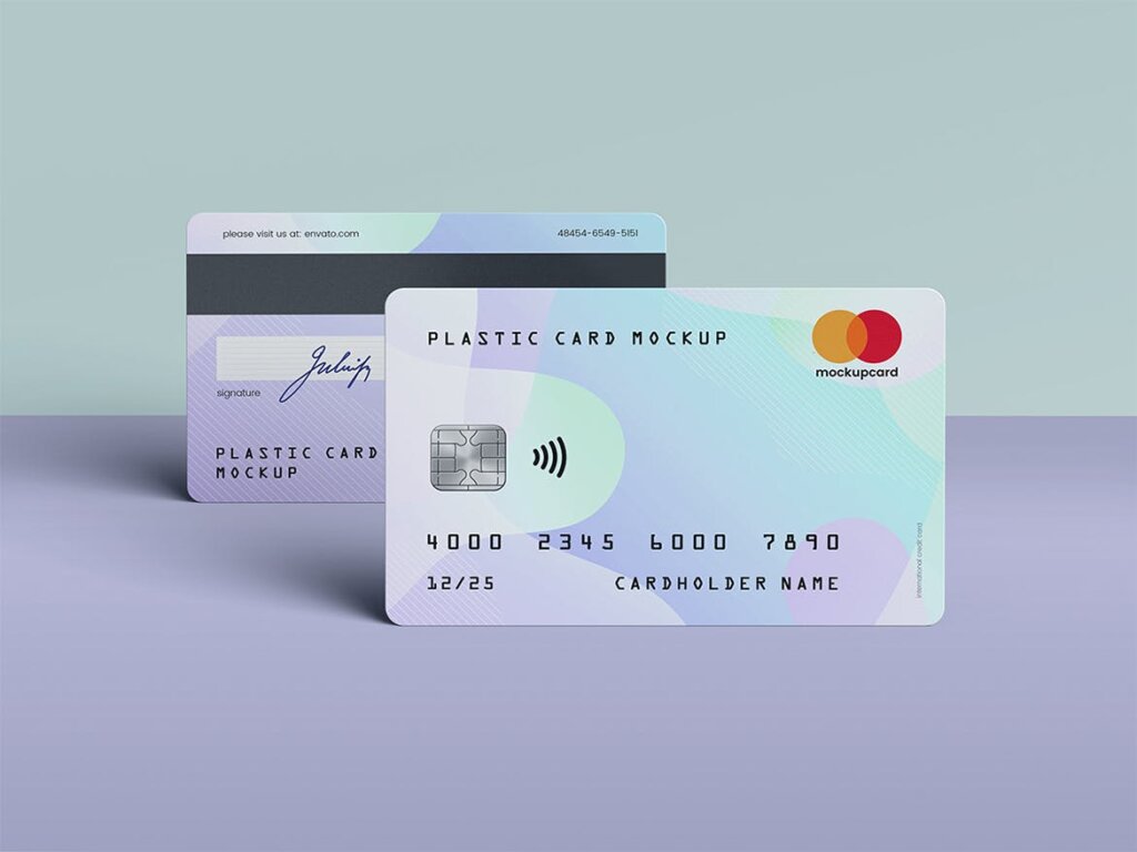 精致塑料卡/银行卡卡套模型样机素材Plastic Card / Bank Card MockUp插图9