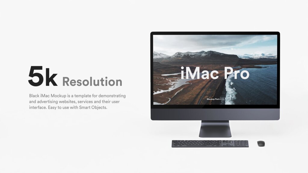 苹果电脑多角度样机素材模型下载iMac Pro Kit插图10