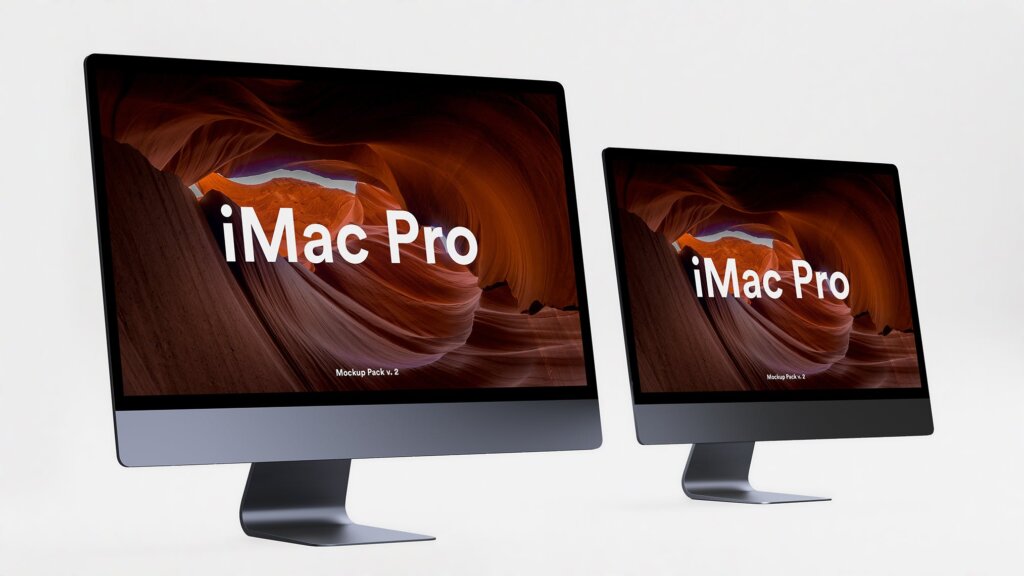 苹果电脑多角度样机素材模型下载iMac Pro Kit插图13