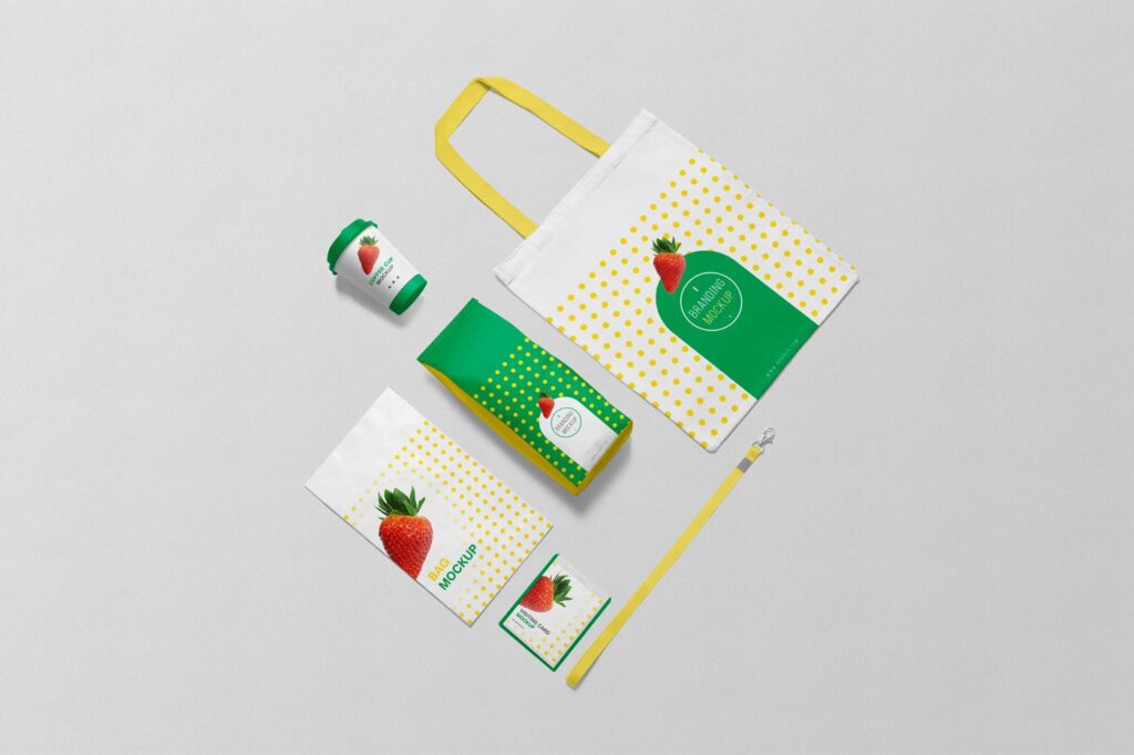 热饮咖啡杯和/牛皮纸纸袋样机素材模板下载Packaging Mockup Scenes插图1