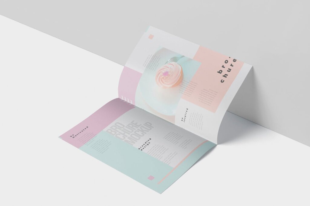 精致企业产品介绍A4小册子杂志模型样机素材A4 Brochure – Magazine Mock-Up插图2