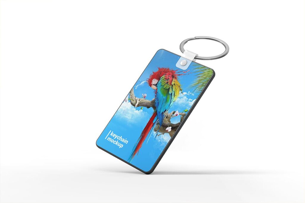 小区门户钥匙链模型样机Keychain Mockup SFXNL4V插图2