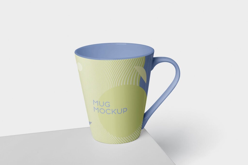优质文艺的杯子/咖啡杯样机模型素材下载Mug Mockup Cone Shaped插图2