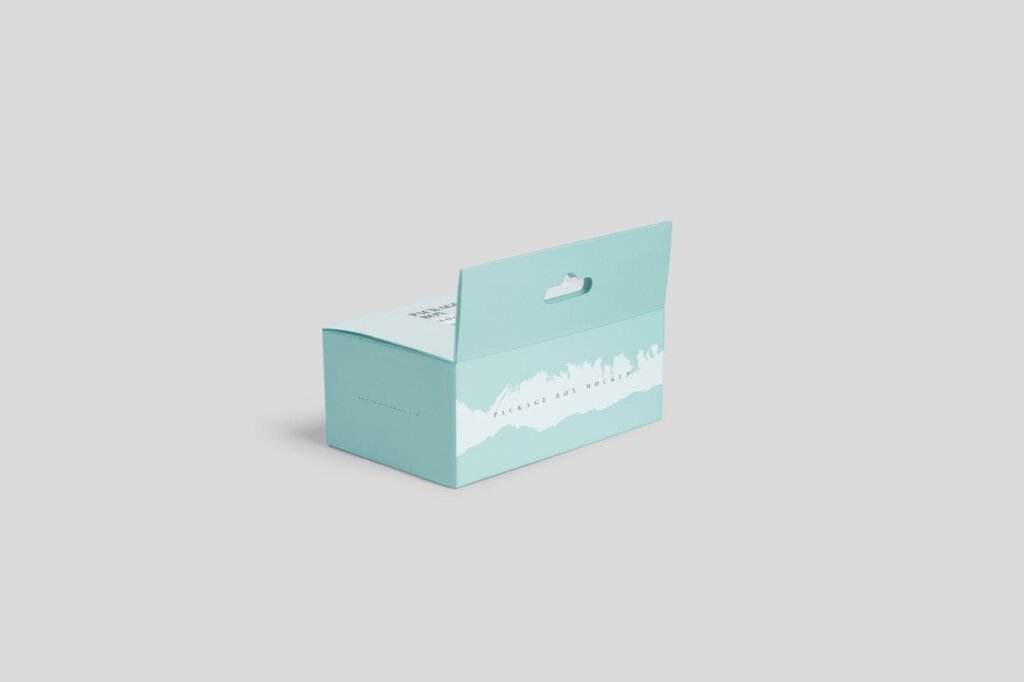 经典方形包装盒模板素材样机下载Package Box Mockup – Long Rectangle with Hanger插图2