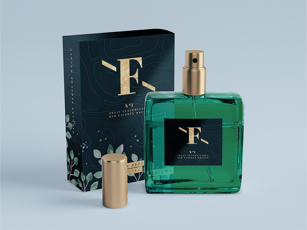 品牌包装香水模型样机素材下载Perfume Packaging MockUp插图2