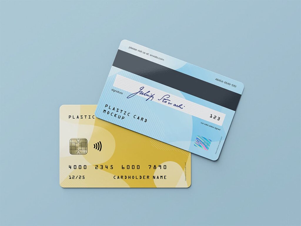 精致塑料卡/银行卡卡套模型样机素材Plastic Card / Bank Card MockUp插图2