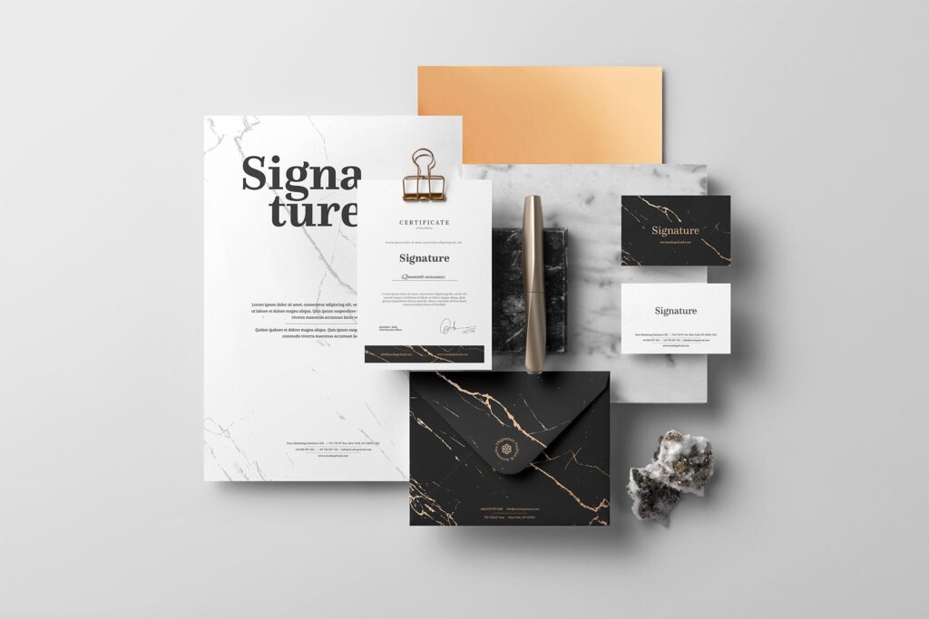 高品质办公品牌VI样机模型素材下载Signature Branding Mockup Vol. 1插图3