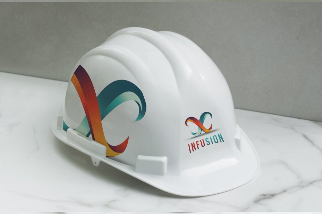建筑工地施工白色安全帽样机素材 construction Safety Helmet Mockup插图2
