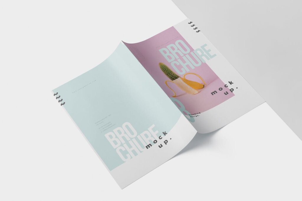 精致企业产品介绍A4小册子杂志模型样机素材A4 Brochure – Magazine Mock-Up插图3