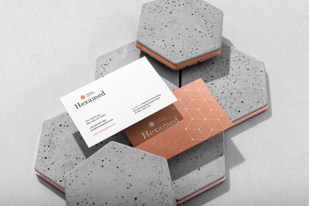 高端奢侈房地产模型样机素材Hexamed Branding Mockup插图3