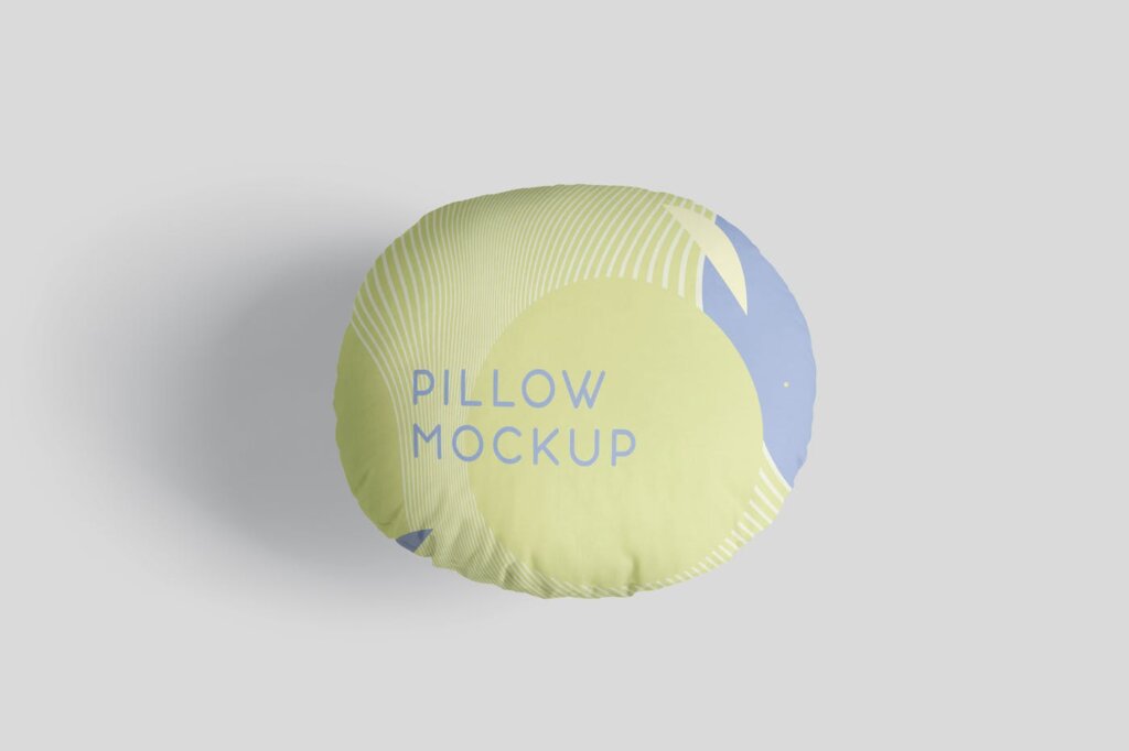 简约大气靠枕/抱枕样机素材模板Pillow Mockup Set – Round插图3
