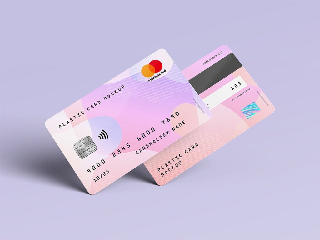 精致塑料卡/银行卡卡套模型样机素材Plastic Card / Bank Card MockUp插图3