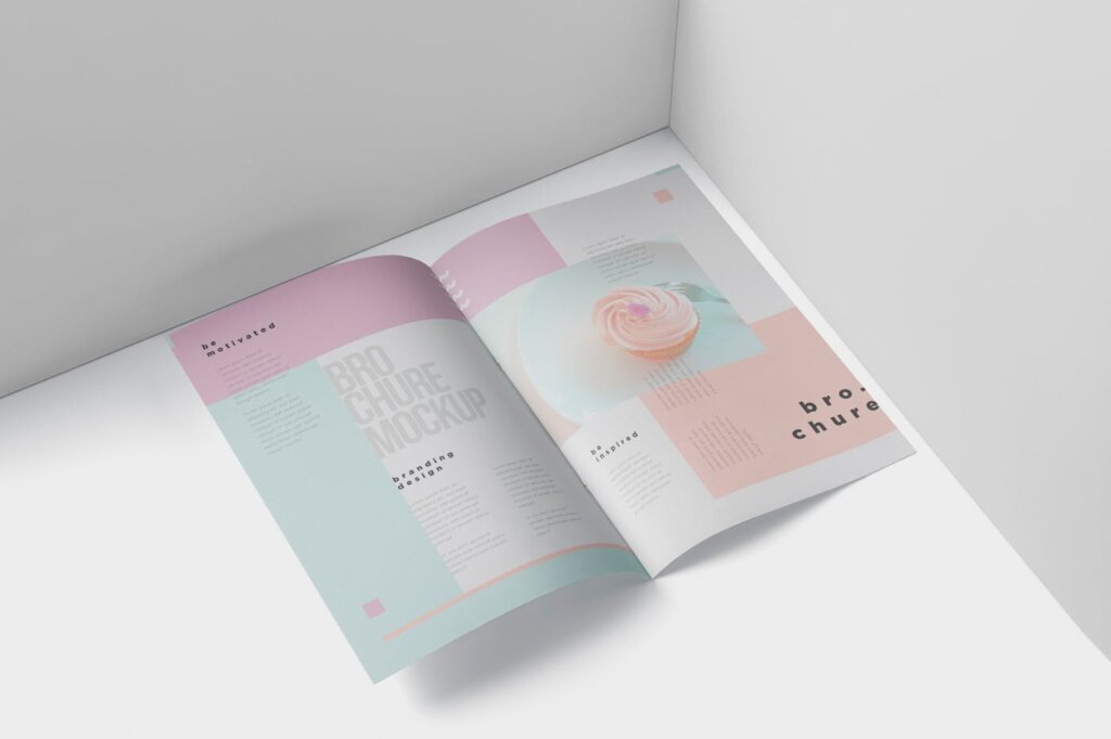 精致企业产品介绍A4小册子杂志模型样机素材A4 Brochure – Magazine Mock-Up插图4