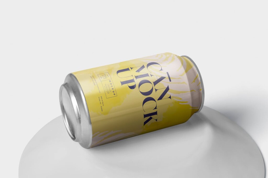 330ML饮料包装设计模板素材下载Can Mockup 330ml Size插图4