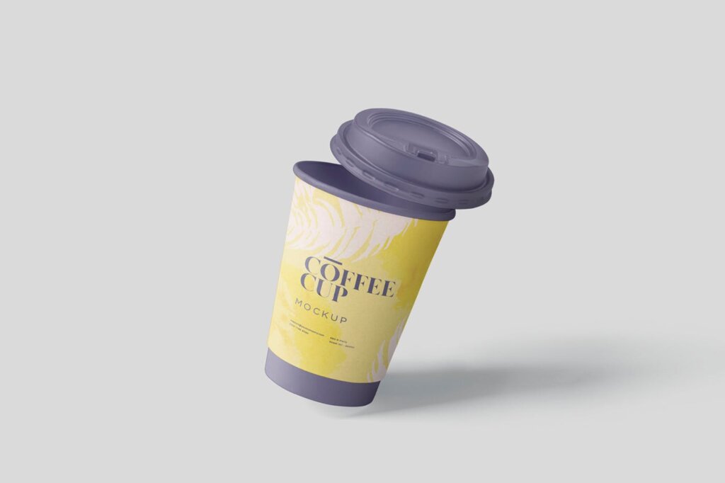 咖啡热饮杯模型样机素材下载模型Coffee Cup Mockup 5BBQP7J插图4