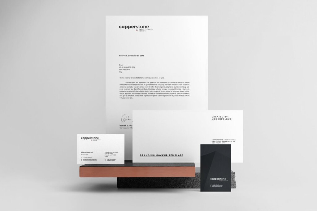 房地产品牌VI识别系统模板素材样机下载Copperstone Branding Mockup Vol 3插图4