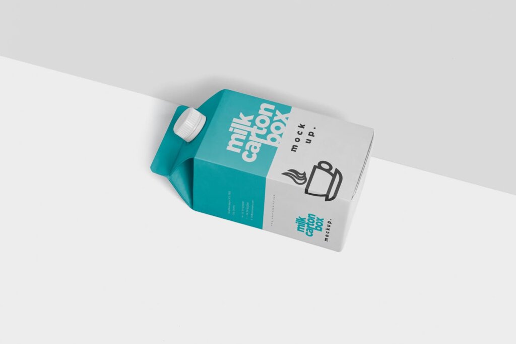 500ML果汁牛奶模型样机模型素材下载Juice Milk Mockup in 500ml Carton Box ESJ7DC9插图4