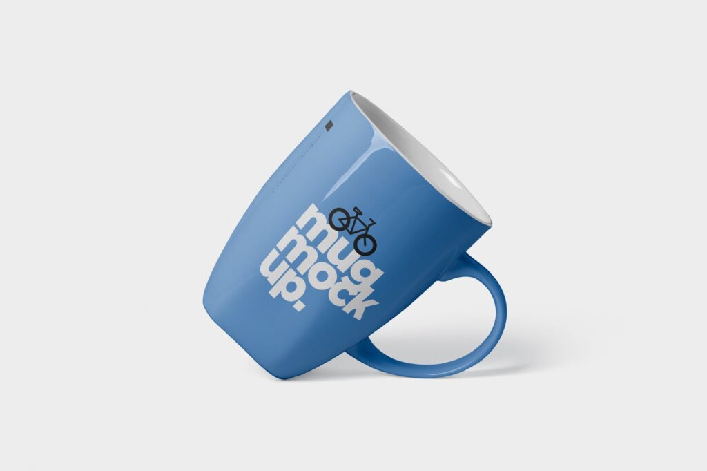 企业品牌办公用品/马克杯样机素材Mug Mockup – Rounded with Handle插图4