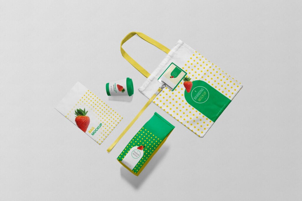 热饮咖啡杯和/牛皮纸纸袋样机素材模板下载Packaging Mockup Scenes插图4