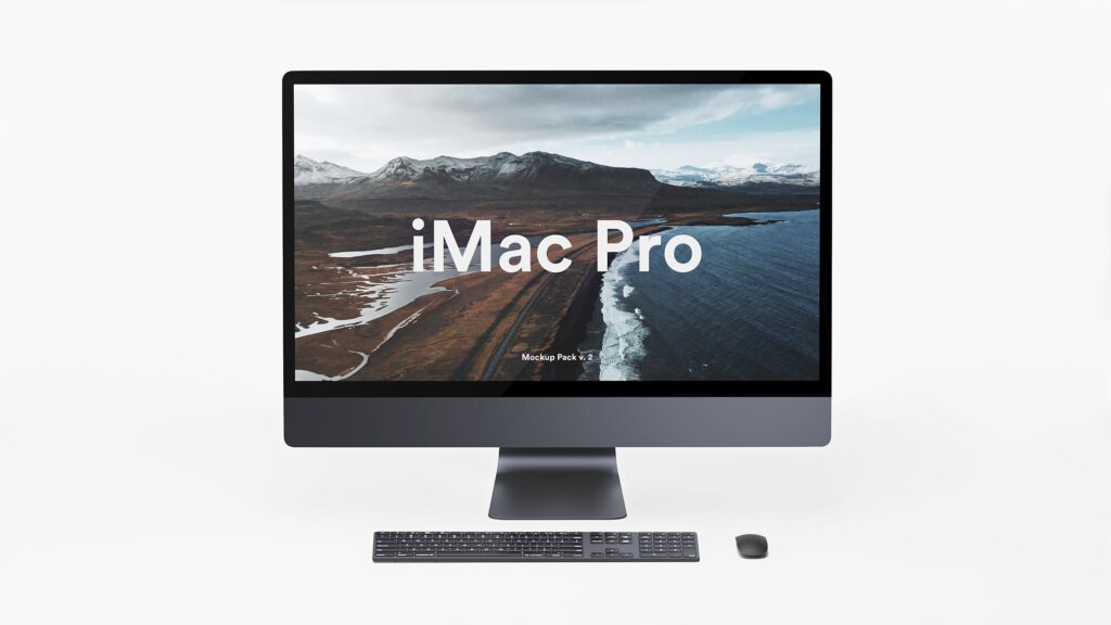 苹果电脑多角度样机素材模型下载iMac Pro Kit插图4