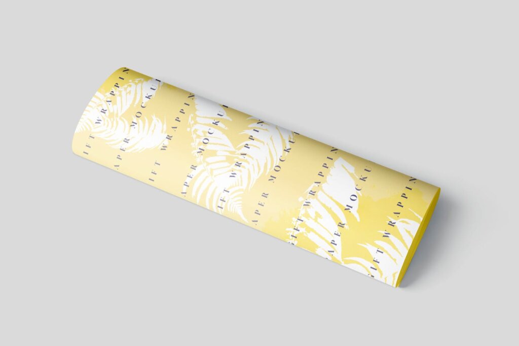 礼品包装和包装设计外包装模板设计素材样机Gift Wrapping Paper Mockup Set插图4
